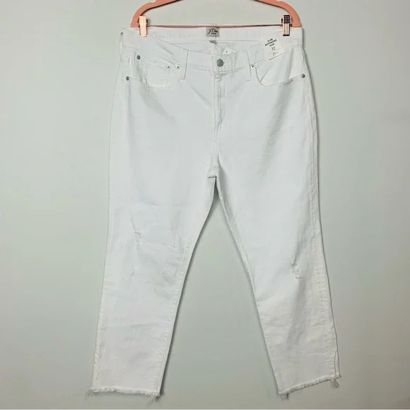 J.crew | NWT Slim boyfriend jean in white Size 32 - Picture 3 of 5